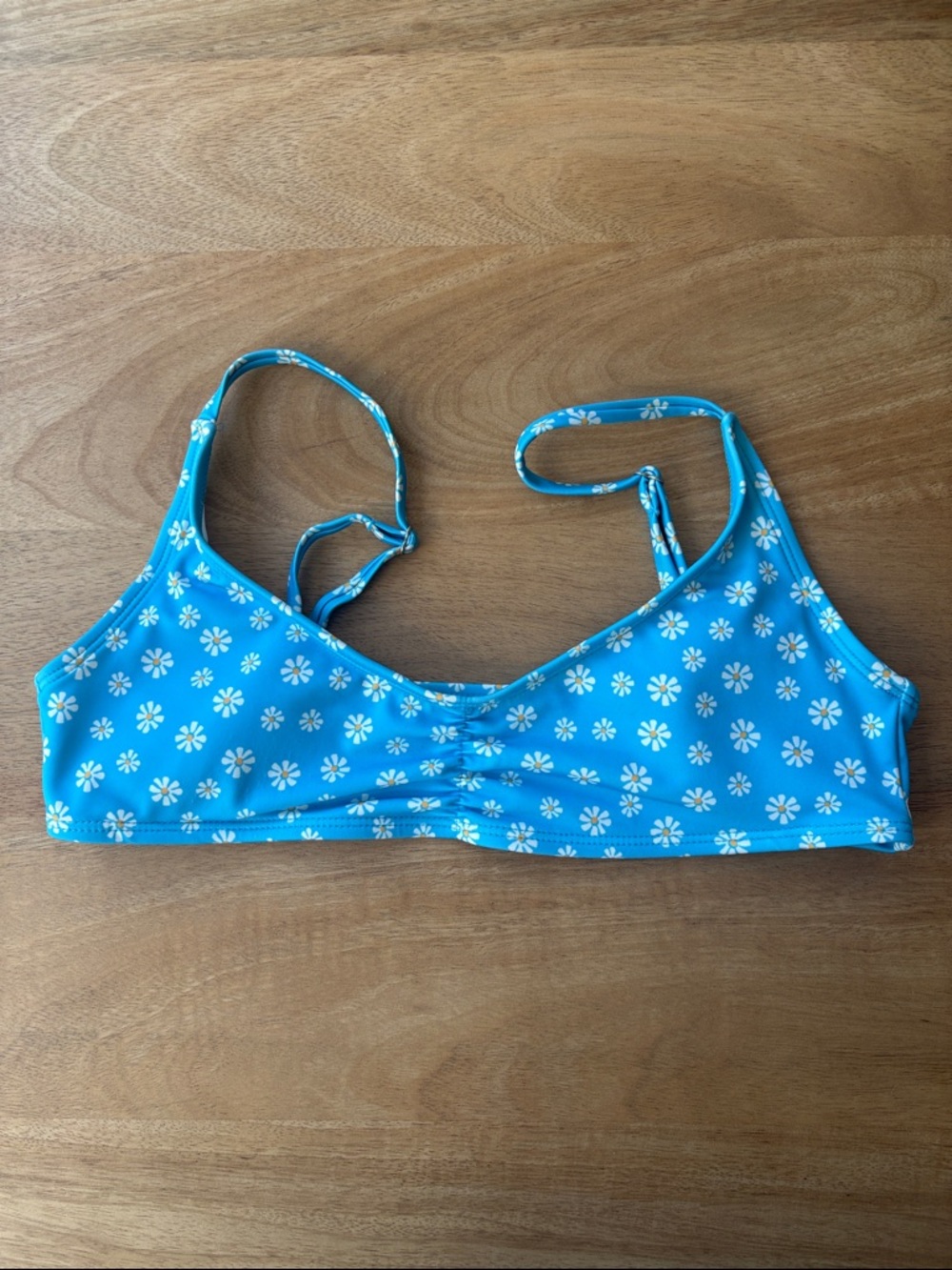 Aeropostale Sky Blue Daisy Print Bikini Top